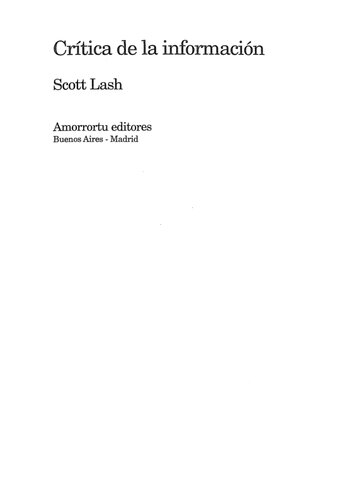 Critica De La Informacion