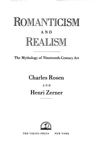 Romanticism and realism : the mythology of nineteenth-century art