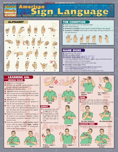 American Sign Language - BarCharts QuickStudy Guides