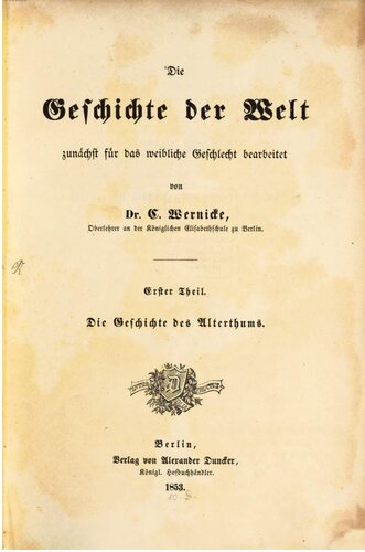 Die Geschichte des Alterthums