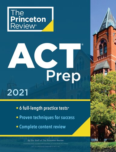 ACT Prep: 6 Practice Tests + Content Review + Strategies