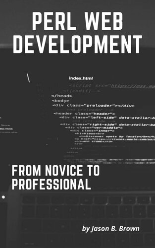 Perl Web Development: From Novice To Professional