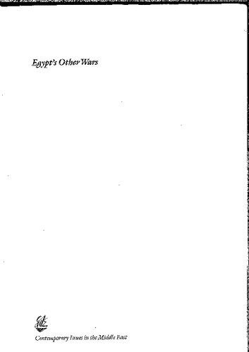 Egypt's Other Wars: Epidemics and the Politics of Public Health