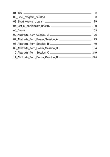 Proceedings of the 4th International Workshop on Induced Polarization, IP2016, Aarhus (Denmark), June 6-8, 2016
