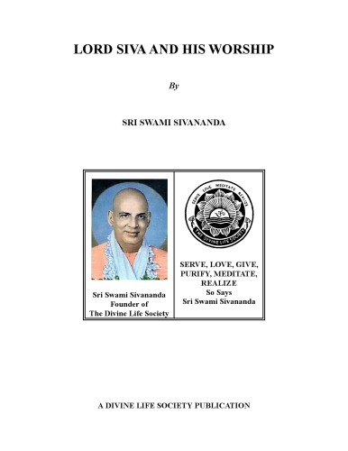 Lord Siva and His Worship