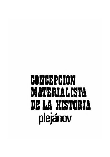 Concepción materialista de la historia