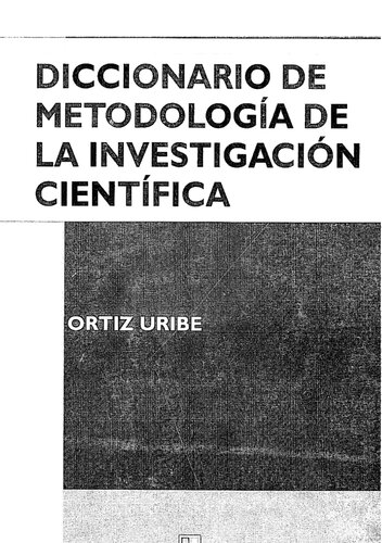 Diccionario de metodología de la investigación científica