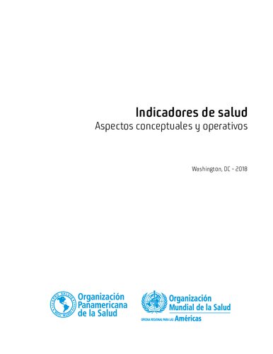 Indicadores De Salud