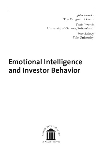 Emotional Intelligence and Investor Behavior