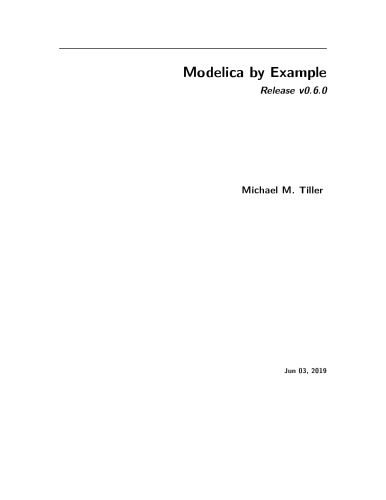 Modelica by Example [v0.6.0]