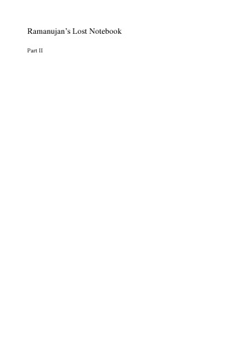 Ramanujan's lost notebook,