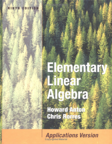 Elementary linear algebra with applications