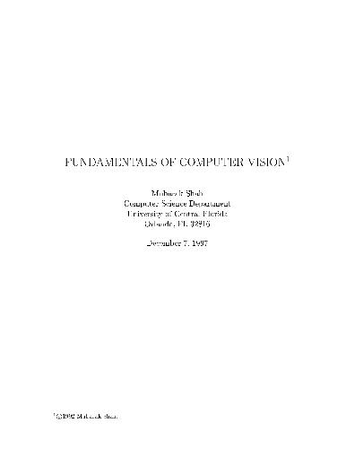 Fundamentals to Computer Vision