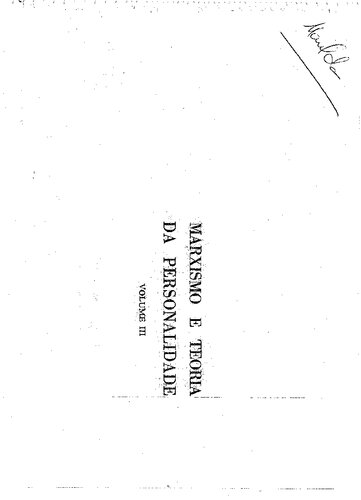 Marxismo e a Teoria da Personalidade