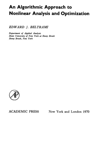 An Algorithmic Approach to Nonlinear Analysis and Optimization