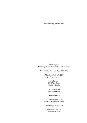 Historia De La Palestina Moderna