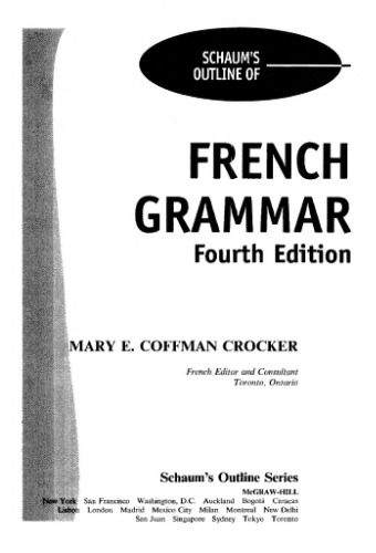 Schaum's outline of French grammar