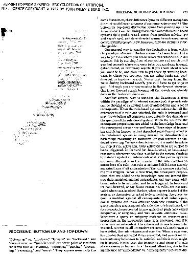 Processing Bottom-Up And Top-Down
