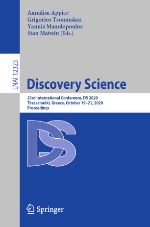 Discovery Science: 23rd International Conference, DS 2020, Thessaloniki, Greece, October 19–21, 2020, Proceedings