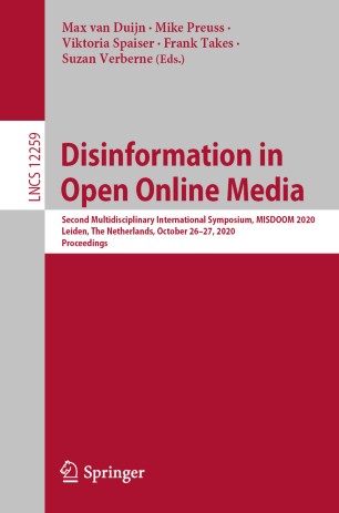 Disinformation in Open Online Media: Second Multidisciplinary International Symposium, MISDOOM 2020, Leiden, The Netherlands, October 26–27, 2020, Proceedings
