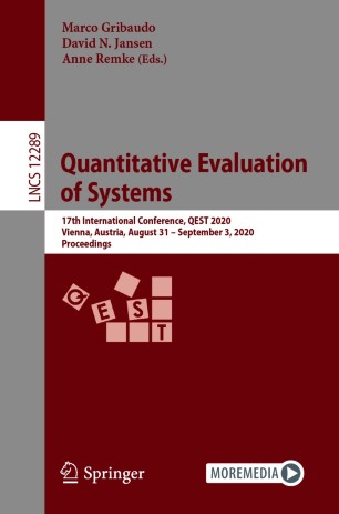 Quantitative Evaluation of Systems: 17th International Conference, QEST 2020, Vienna, Austria, August 31 – September 3, 2020, Proceedings