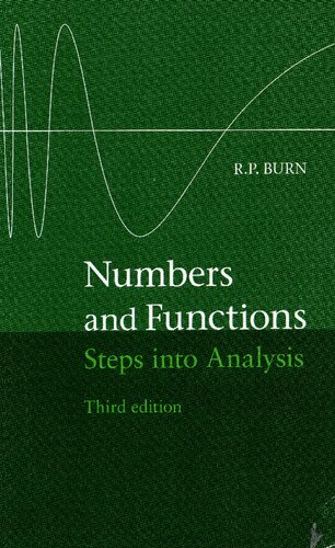 Numbers and Functions: Steps Into Analysis