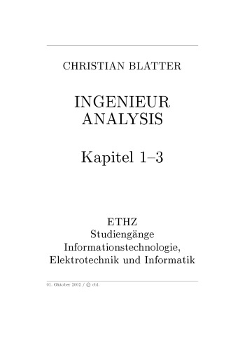 Analysis fuer Ingenieure