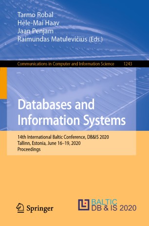 Databases and Information Systems: 14th International Baltic Conference, DB&IS 2020, Tallinn, Estonia, June 16–19, 2020, Proceedings
