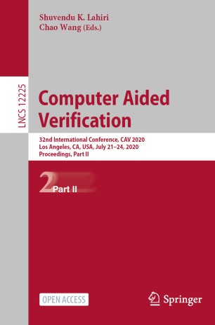 Computer Aided Verification: 32nd International Conference, CAV 2020, Los Angeles, CA, USA, July 21–24, 2020, Proceedings, Part II