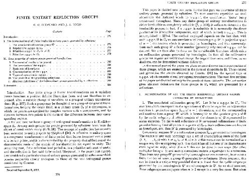 Finite Unitary Reflection Groups