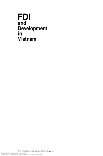 Foreign direct investment and development in Vietnam : policy implication