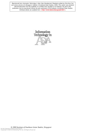 Information technology in Asia : new development paradigms