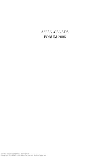 ASEAN-Canada Forum 2008.