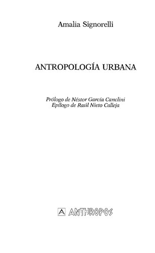 Antropologia Urbana