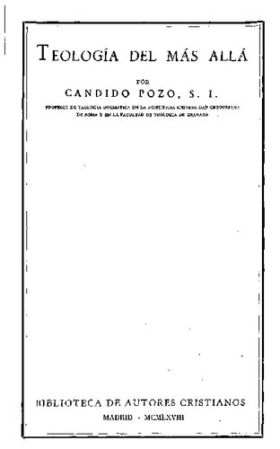 Teologia Del Mas Alla