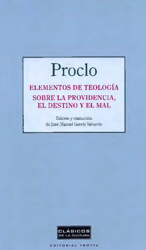 Elementos de teología. Sobre la providencia. El destino y el mal