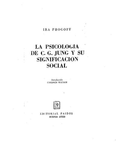 La Psicologia De Jung Y Su Significacion Social