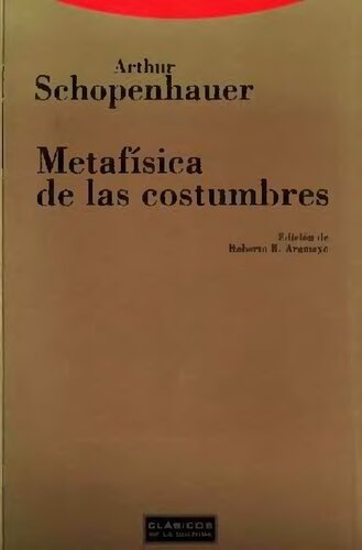 Metafisica De Las Costumbres