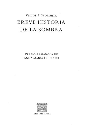 Breve Historia De La Sombra