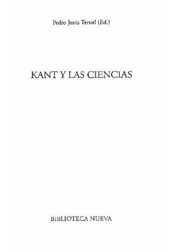 Kant Y Las Ciencias