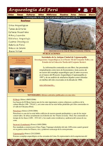 Arqueologia Del Peru