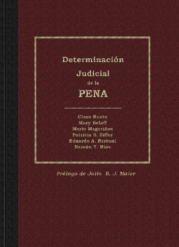 Determinacion Judicial De La Pena