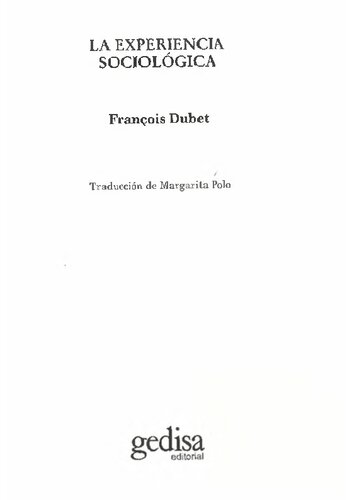La Experiencia Sociologica