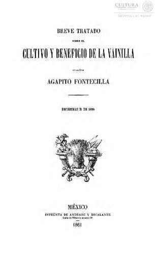 Breve tratado sobre el cultivo y beneficio de la vainilla