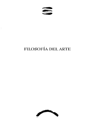 Filosofía del arte (Filosofía. Thémata)