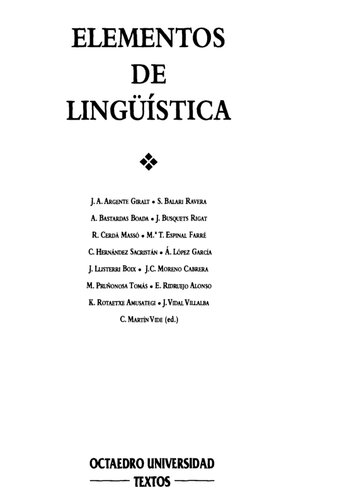 Elementos De Linguistica