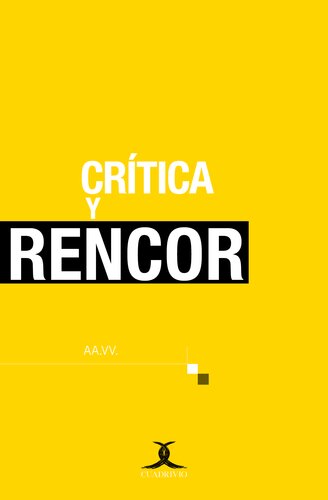 Crítica y rencor
