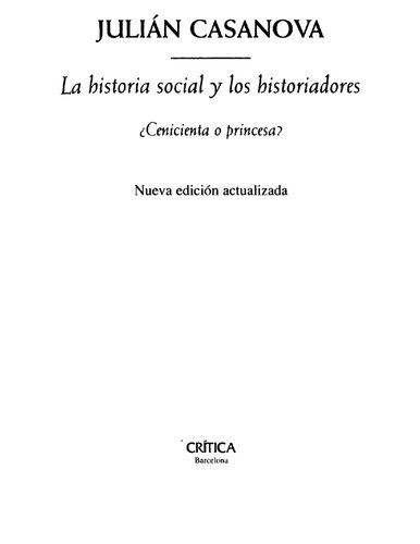 La Historia Social Y Los Historiadores