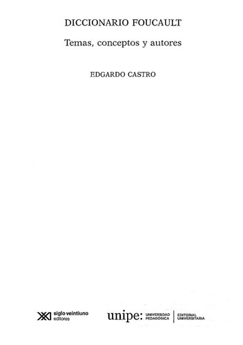 Diccionario Foucault: temas, conceptos y autores