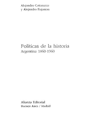 Politicas De La Historia Argentina 1800